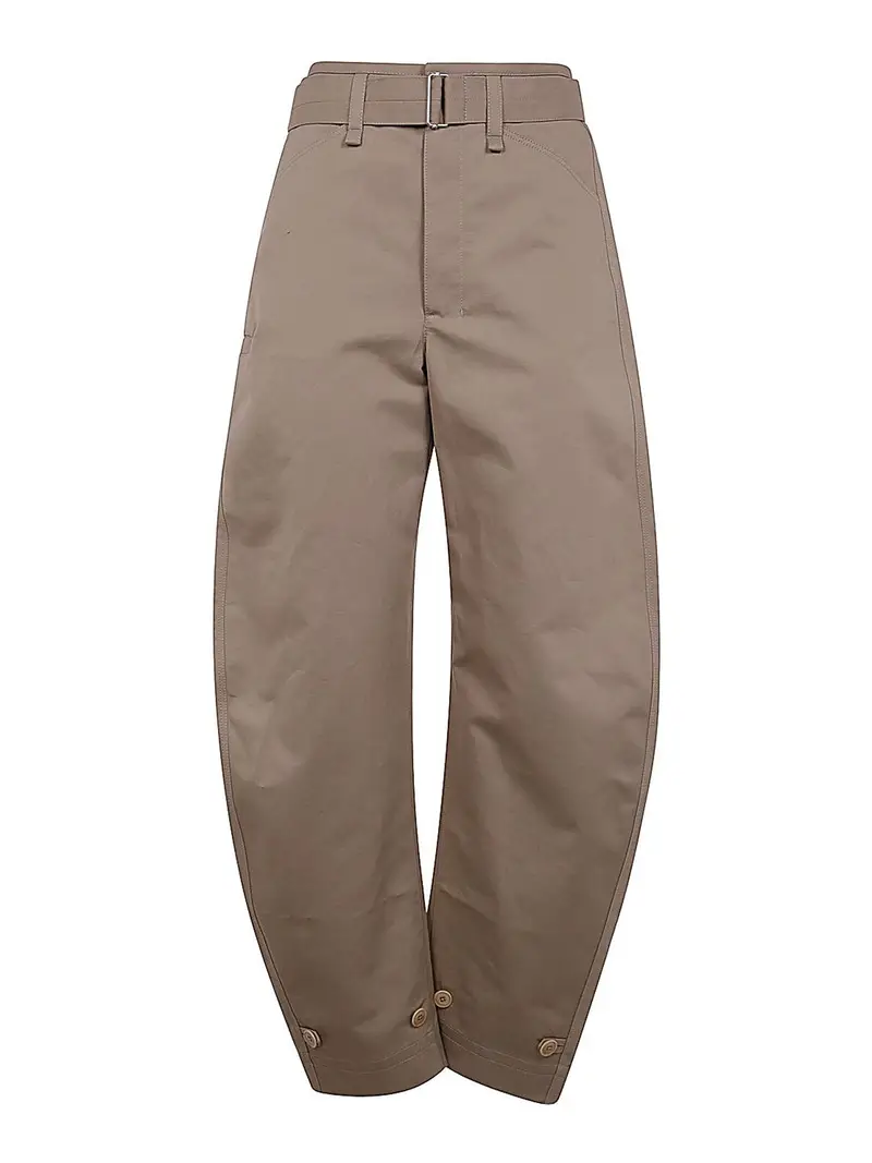 Pantaloni affusolati con cintura Color Carne E Neutri