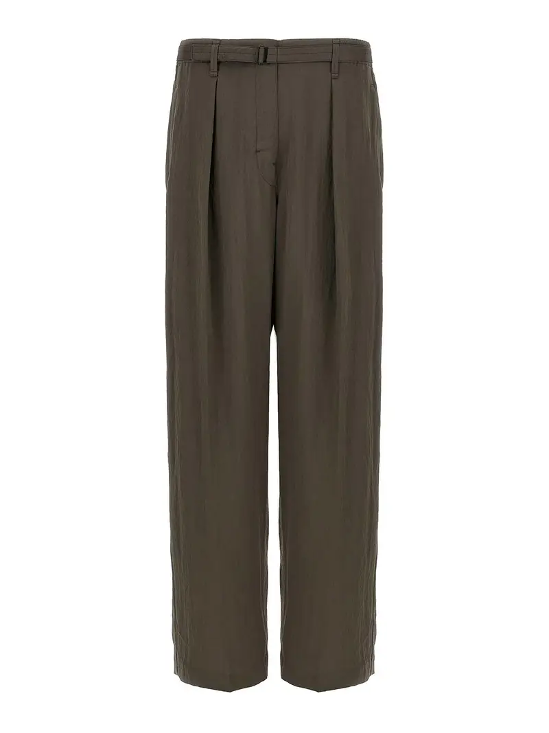 Pantaloni allacciati Marrone