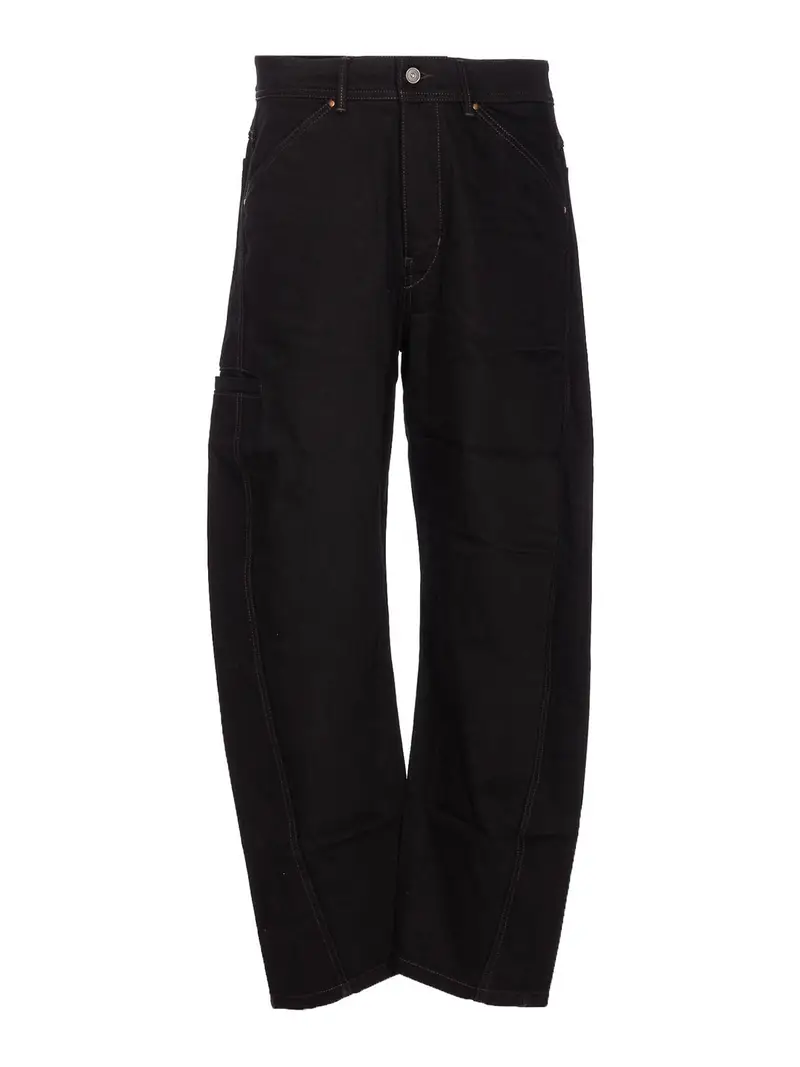 Pantaloni contorti neri Nero