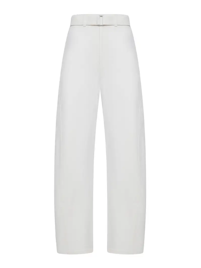 Pantaloni in denim pesante candeggiati Bianco