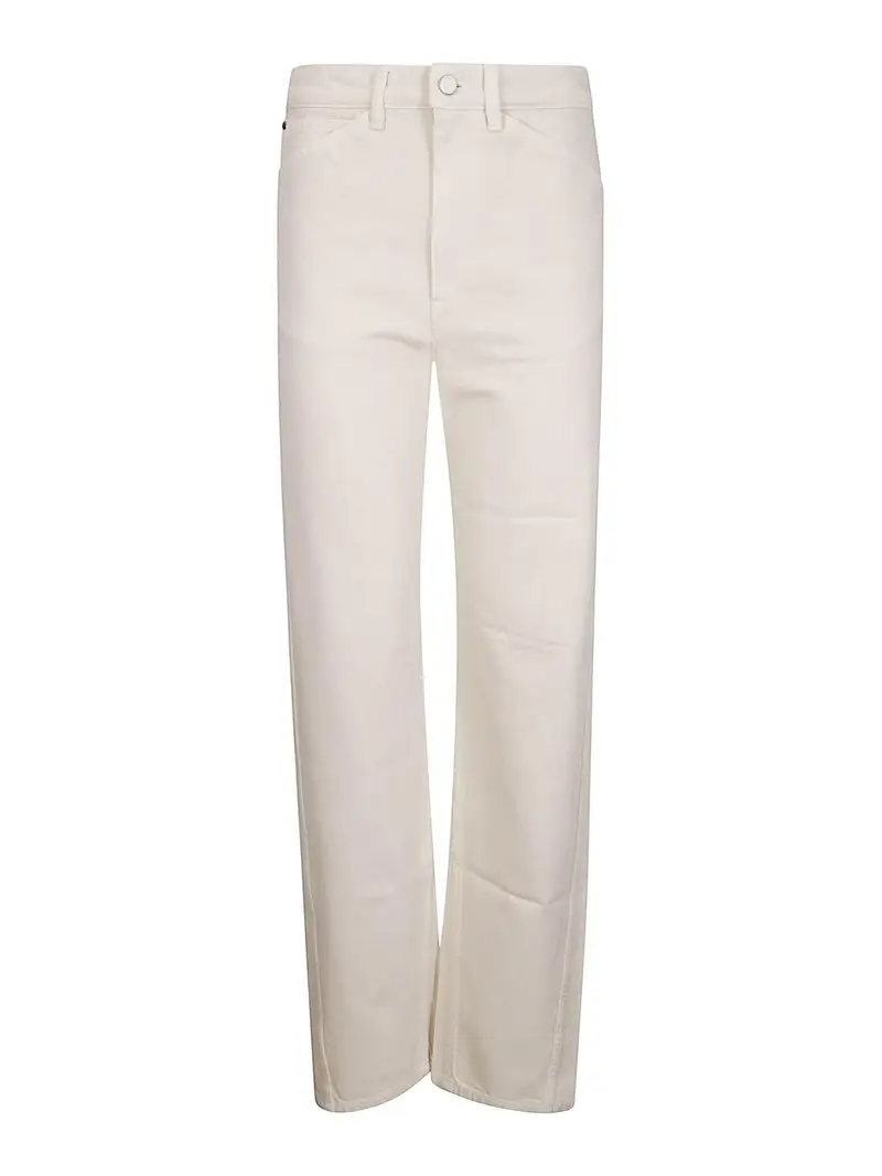 Pantaloni twisted cinque tasche Marrone