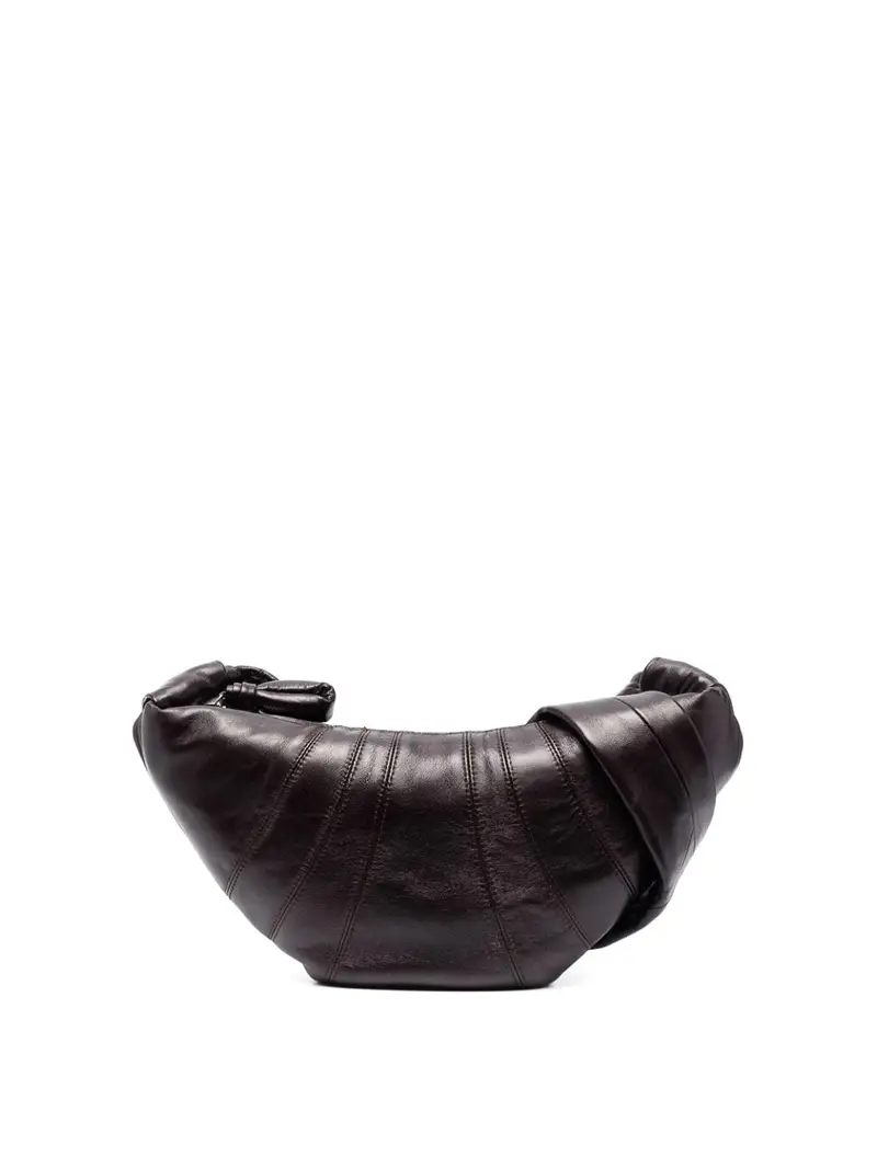 Piccola borsa croissant Marrone