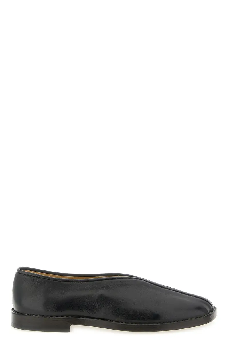 Slipper Flat Piped Marrone