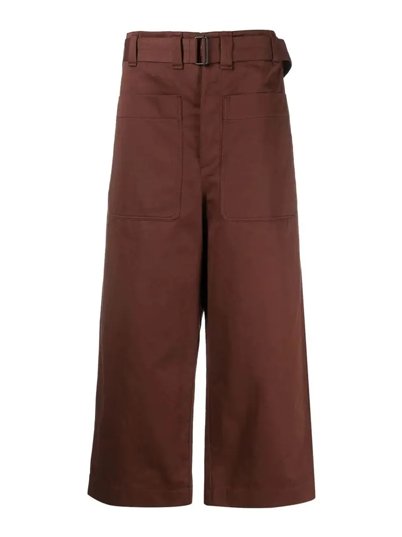 Tasche frontali chiusura con bottoni 77% Marrone