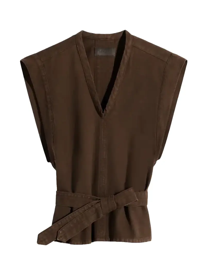 Top con Cintura MARRONE