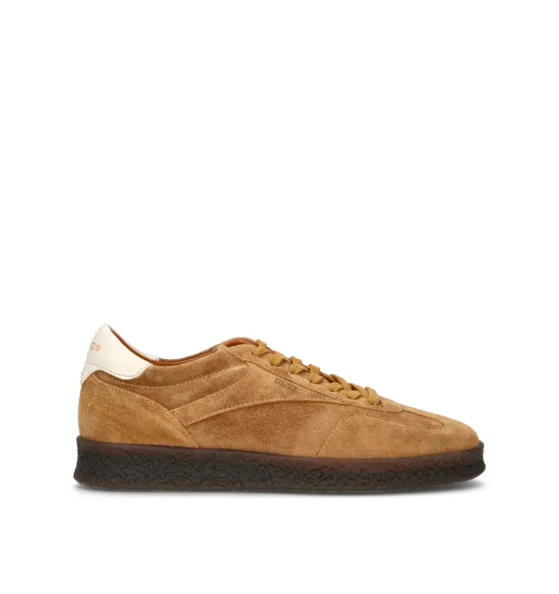 Sneaker uomo beige in suede Vario