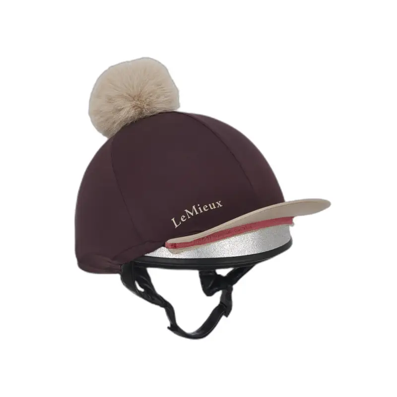 Toque per casco da equitazione classica con pon-pon removibile LeMieux