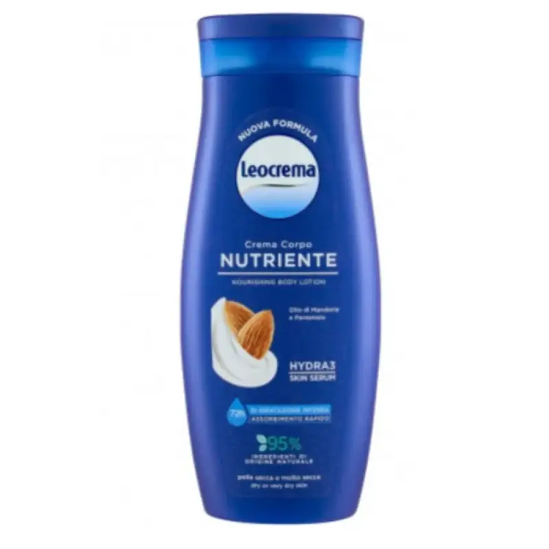 Leocrema Crema Corpo Nutriente Olio di Mandorle e Pantenolo 250 Ml