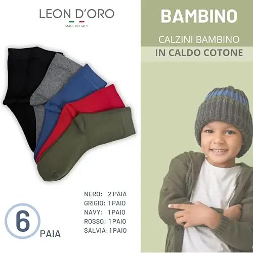 LEON D'ORO Calze Ragazzo Oro 3616117 miniatura 2