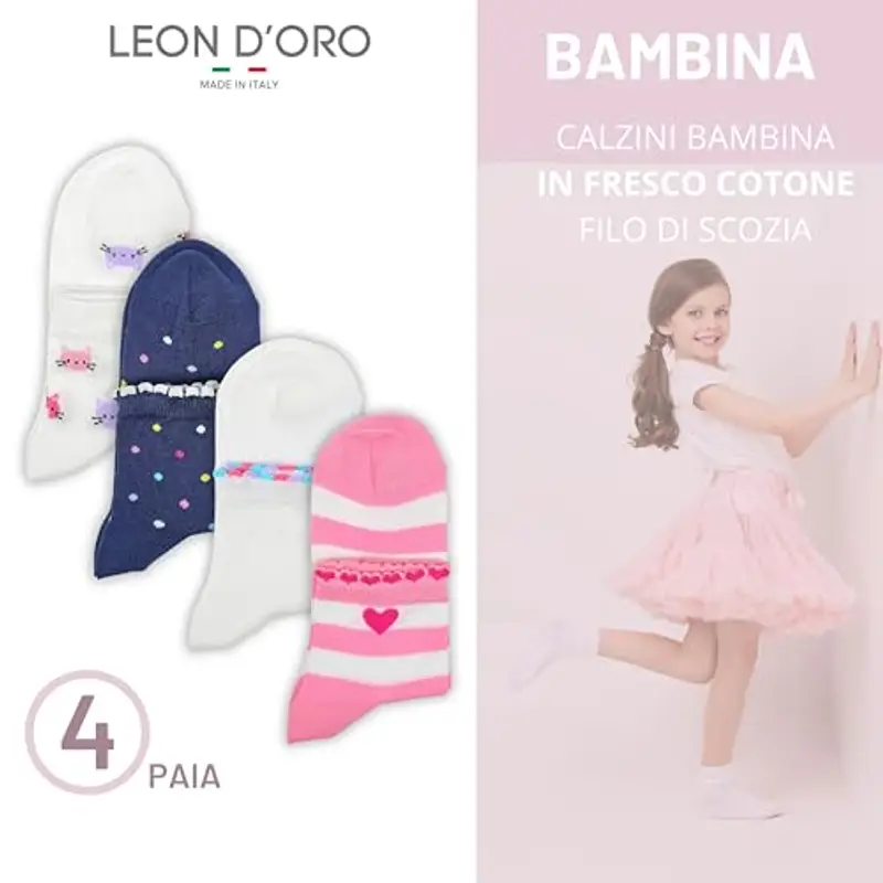 LEON D'ORO Calze Bambina Oro 2422986 miniatura 2