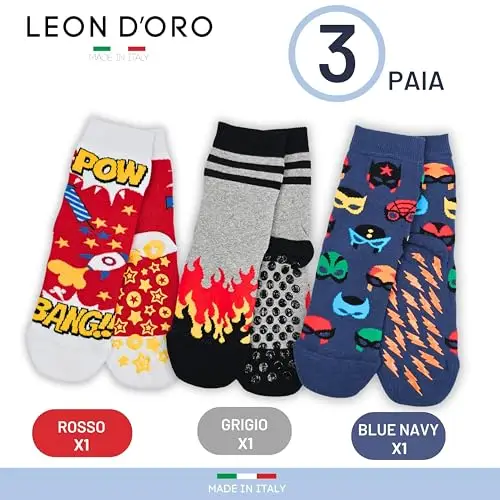 LEON D'ORO Calze Bambino Oro 3467271 miniatura 3