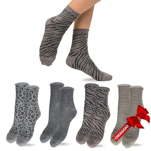 LEON D'ORO Calze Donna Oro 3506522