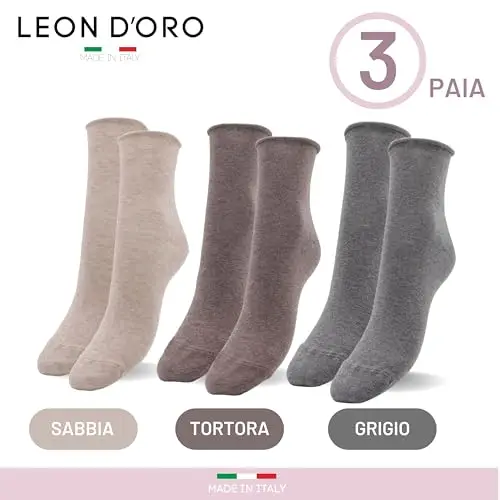 LEON D'ORO Calze Donna Oro 3101208 miniatura 2