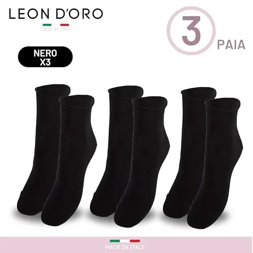 LEON D'ORO Calze Donna Oro 3723871 miniatura 2
