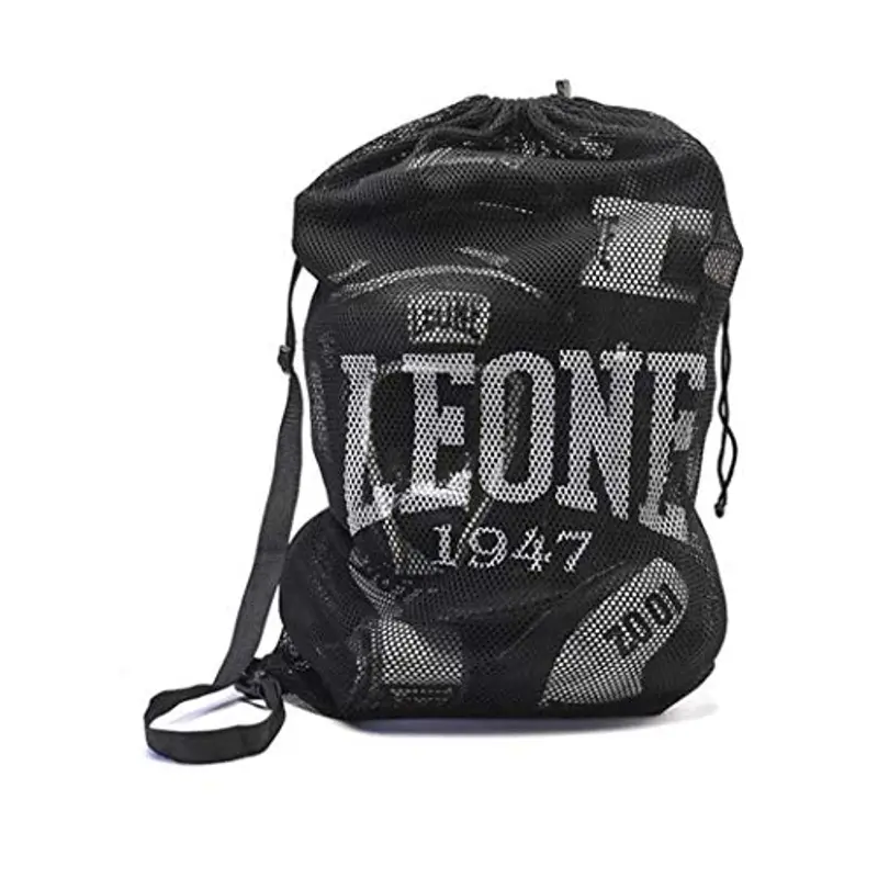 LEONE 1947, Mesh Bag Sacca Sportiva, Nero, Taglia Unica, AC900