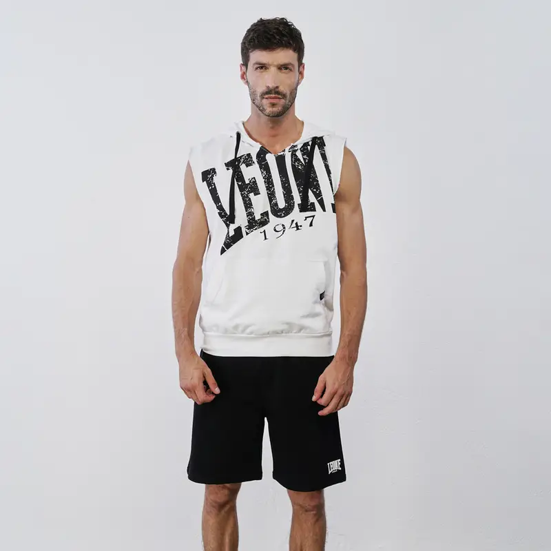 Pantaloncini sportivi neri da uomo con logo