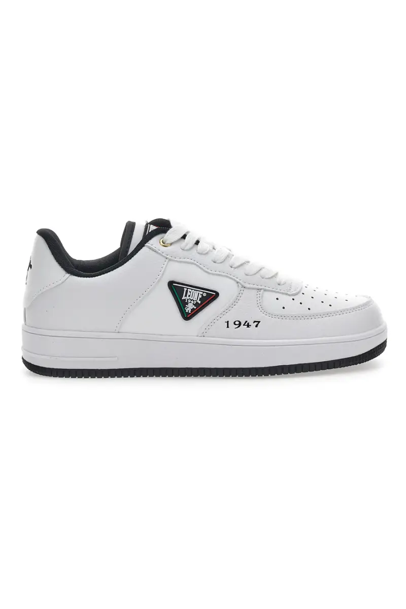 Sneakers Bianche e Nere Leone 37 [BIANCO]