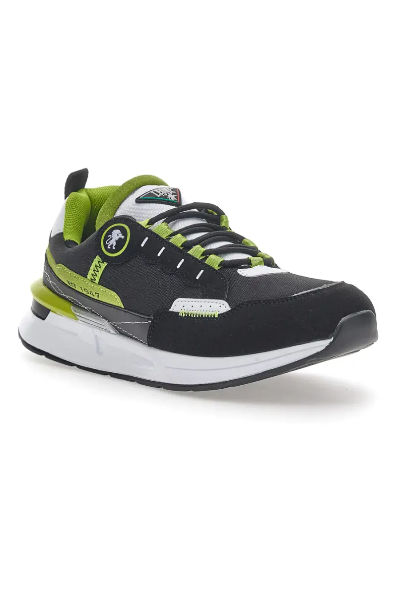 Sneakers Nere e Verdi Leone 127 [NERO] miniatura 2