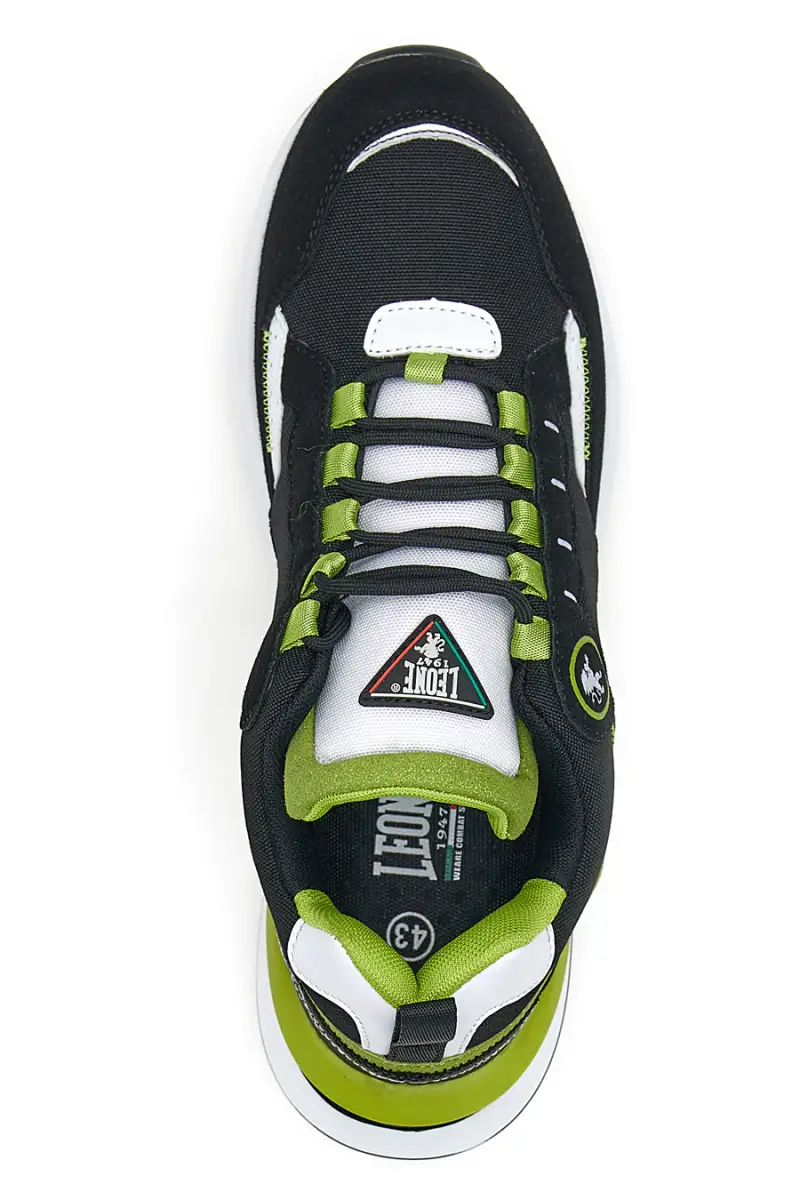 Sneakers Nere e Verdi Leone 127 [NERO] miniatura 5