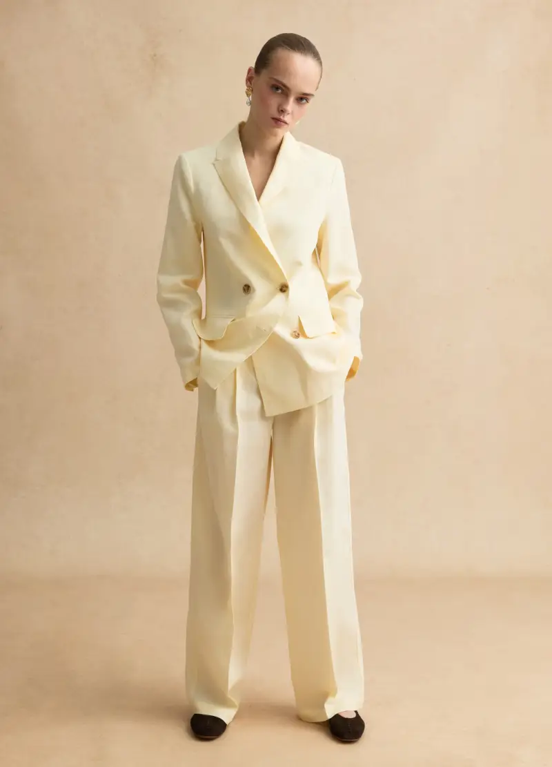 LES COPAINS Blazer Donna Beige 4154120 miniatura 2