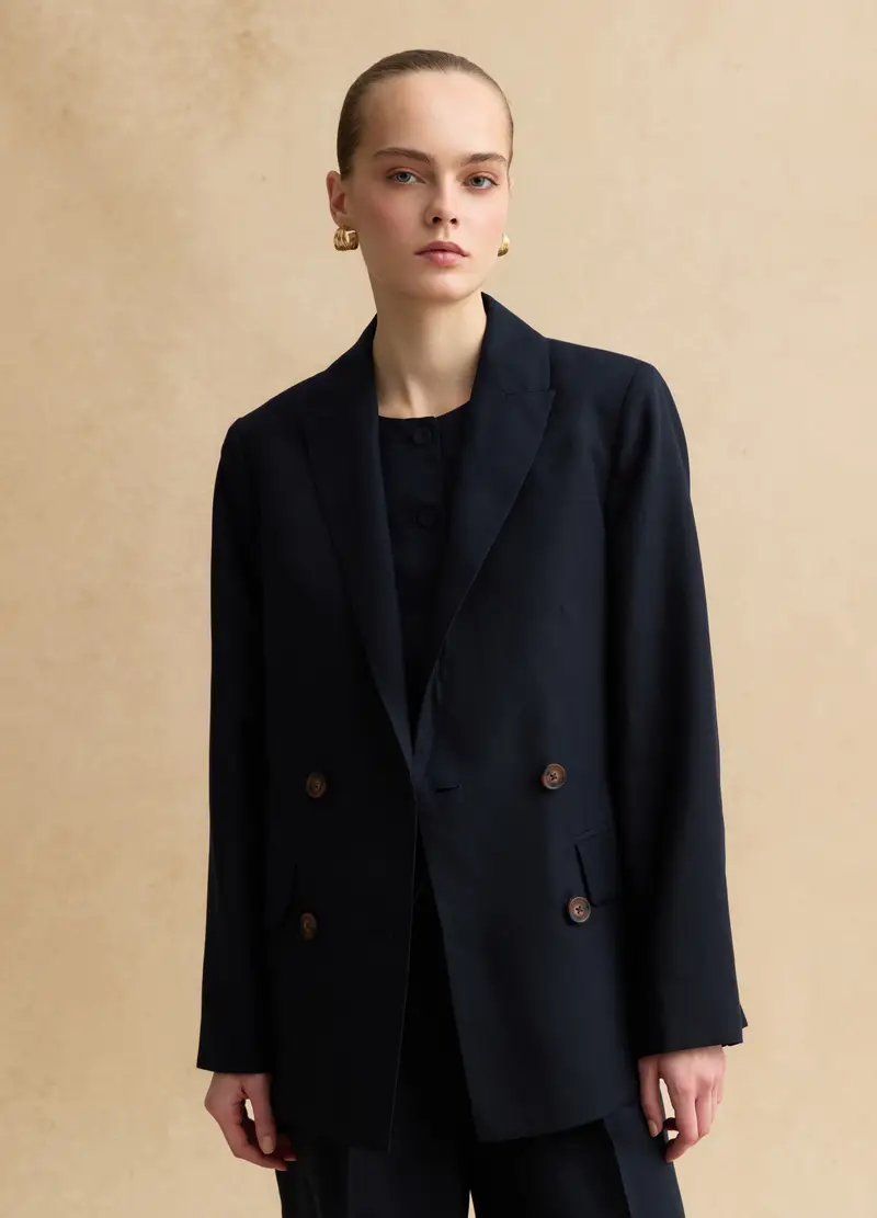 LES COPAINS Blazer Donna Blu 4329303 miniatura 3