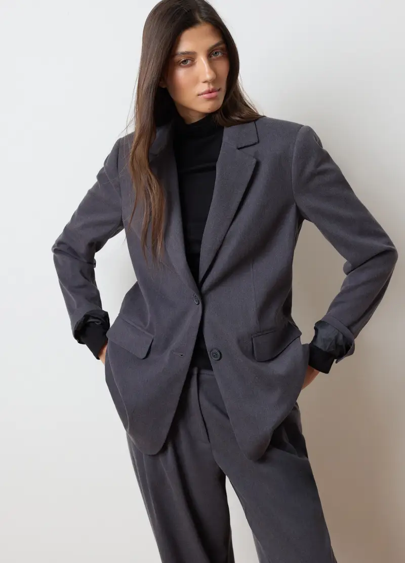 LES COPAINS Blazer Donna Grigio 3408673 miniatura 3