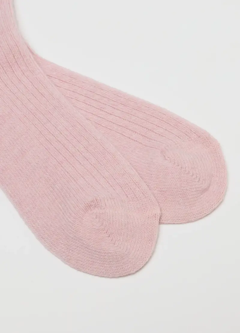 Calzini Rosa A Costine, Donna, Rosa miniatura 3