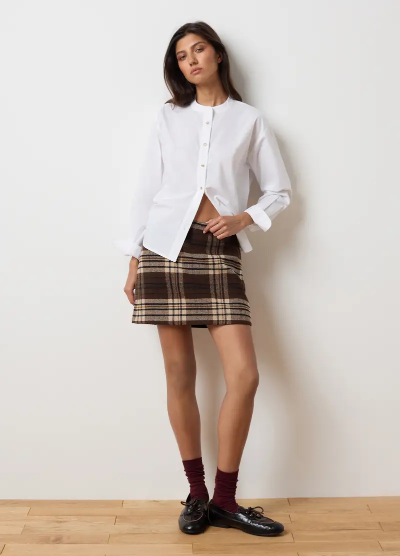 , Camicia In Puro Cotone Bianca Regular Fit, Donna, Bianco miniatura 2