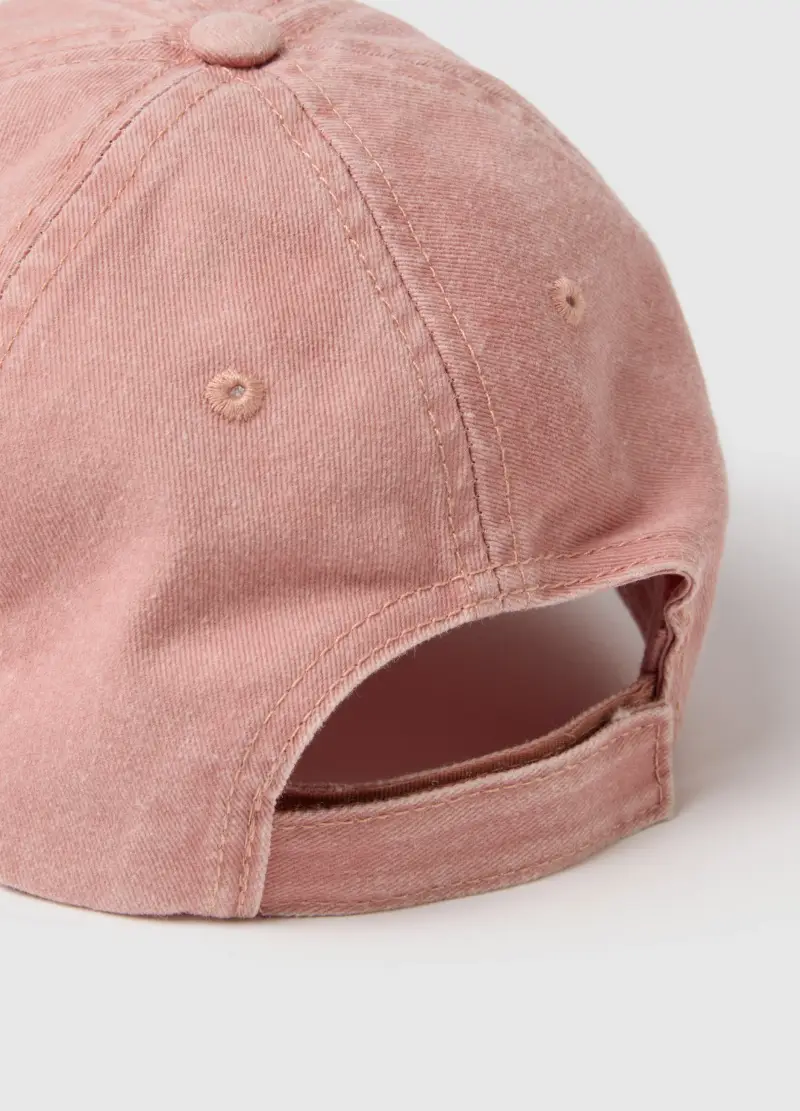 Cappello Da Baseball In Puro Cotone Rosa Con Ricamo, Donna, Rosa miniatura 2
