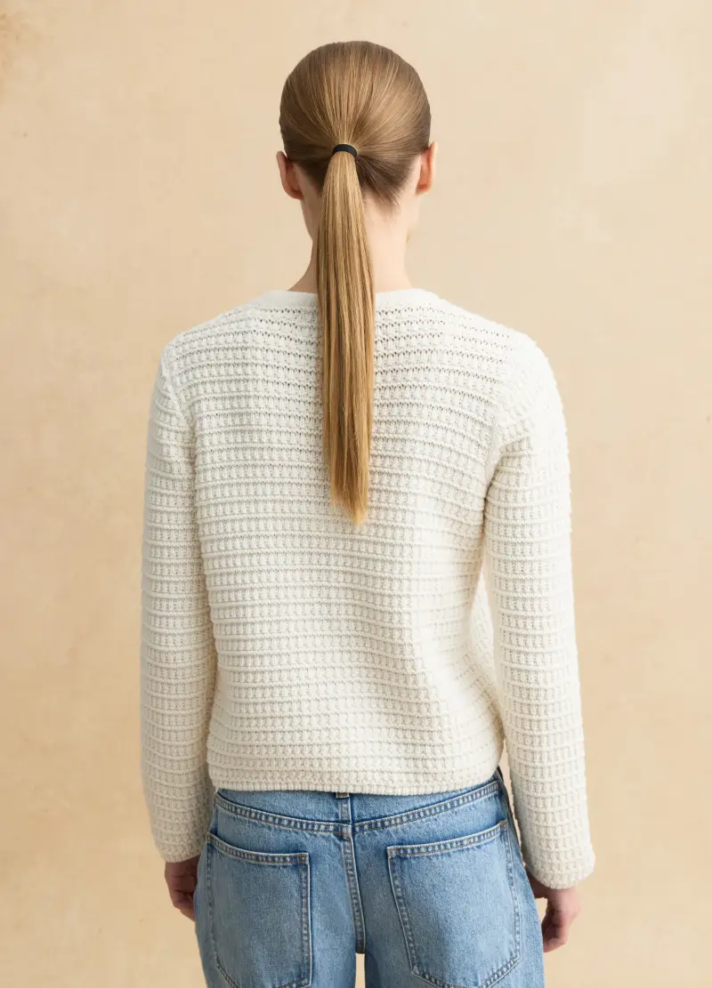 LES COPAINS Cardigan Donna Bianco 4329210 miniatura 3