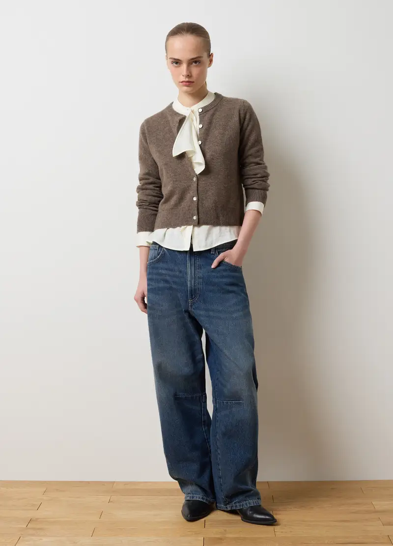 LES COPAINS Cardigan Donna Marrone 4329768 miniatura 2