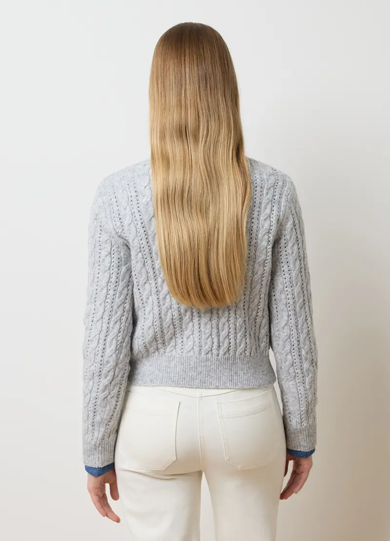 LES COPAINS Cardigan Donna Grigio 3474960 miniatura 3