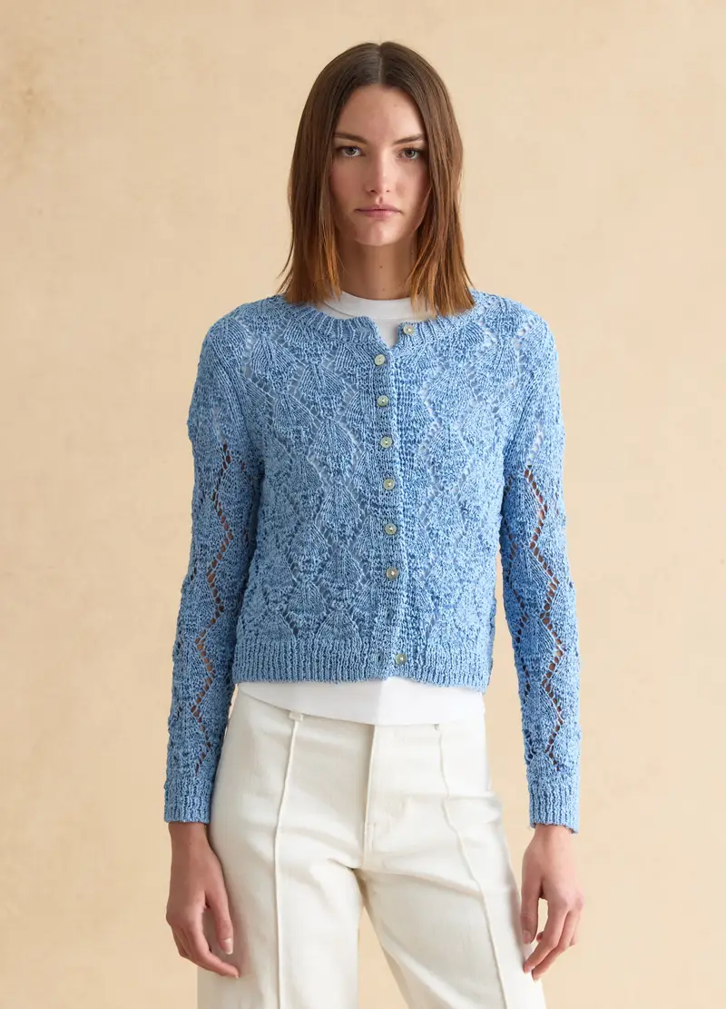 LES COPAINS Cardigan Donna Azzurro 4329889 miniatura 3