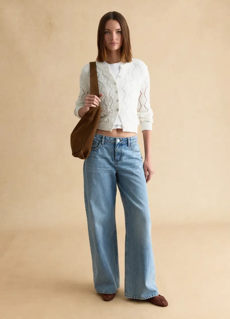 LES COPAINS Cardigan Donna Bianco 4329890 miniatura 2