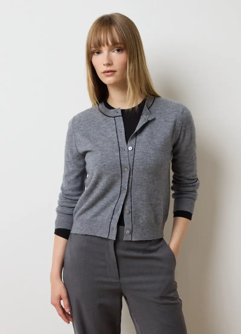 LES COPAINS Cardigan Donna Grigio 4328866 miniatura 3