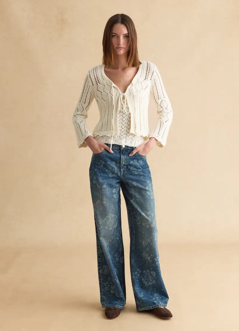 LES COPAINS Cardigan Donna Bianco 4330486 miniatura 2