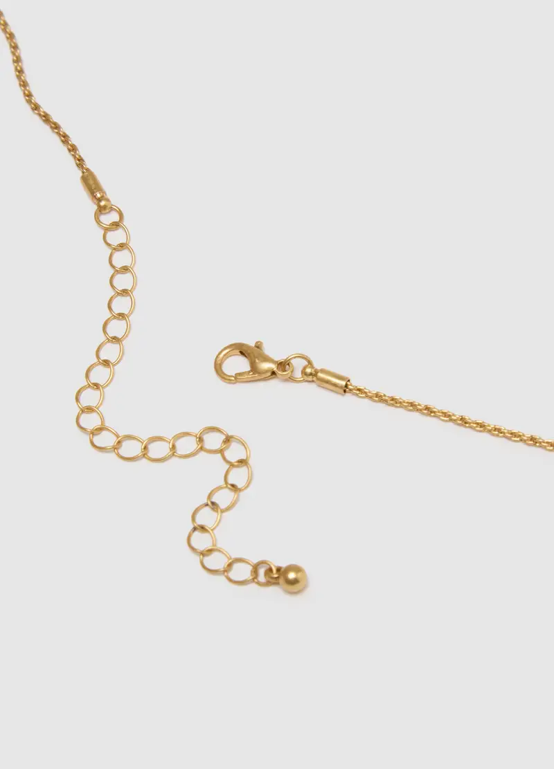 Collana Lunga In Acciaio Color Oro Con Pendenti, Donna, Oro miniatura 2