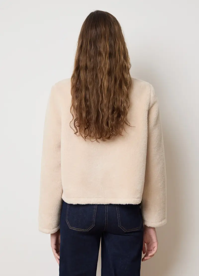 Giaccone Beige Regular Fit, Donna, Beige miniatura 3