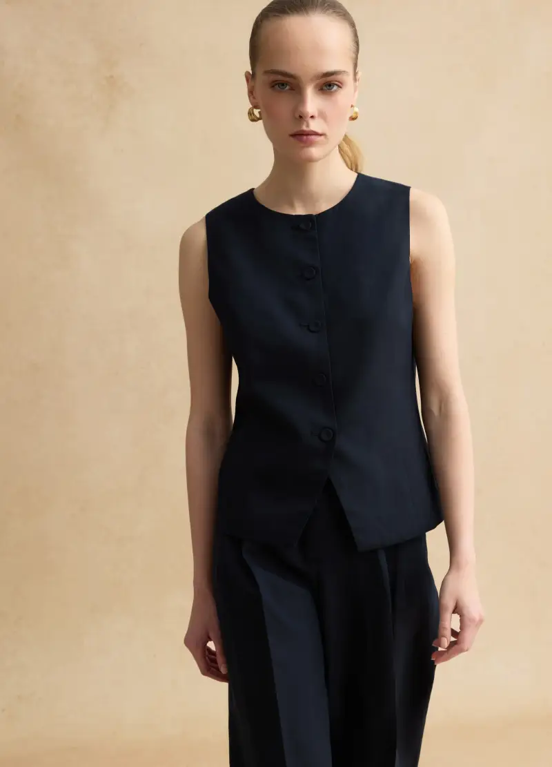 LES COPAINS Gilet Donna Blu 4154121