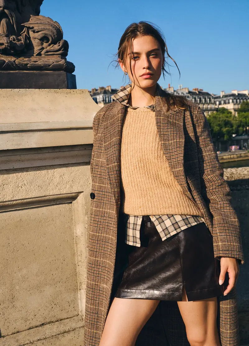 Gonna Mini Burgundy In Vernice Con Cintura, Donna, Rosso