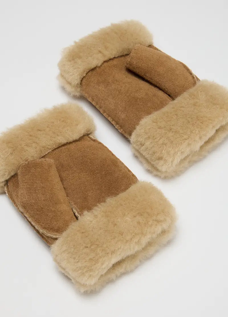 LES COPAINS Guanti Donna Beige 3189119 miniatura 2