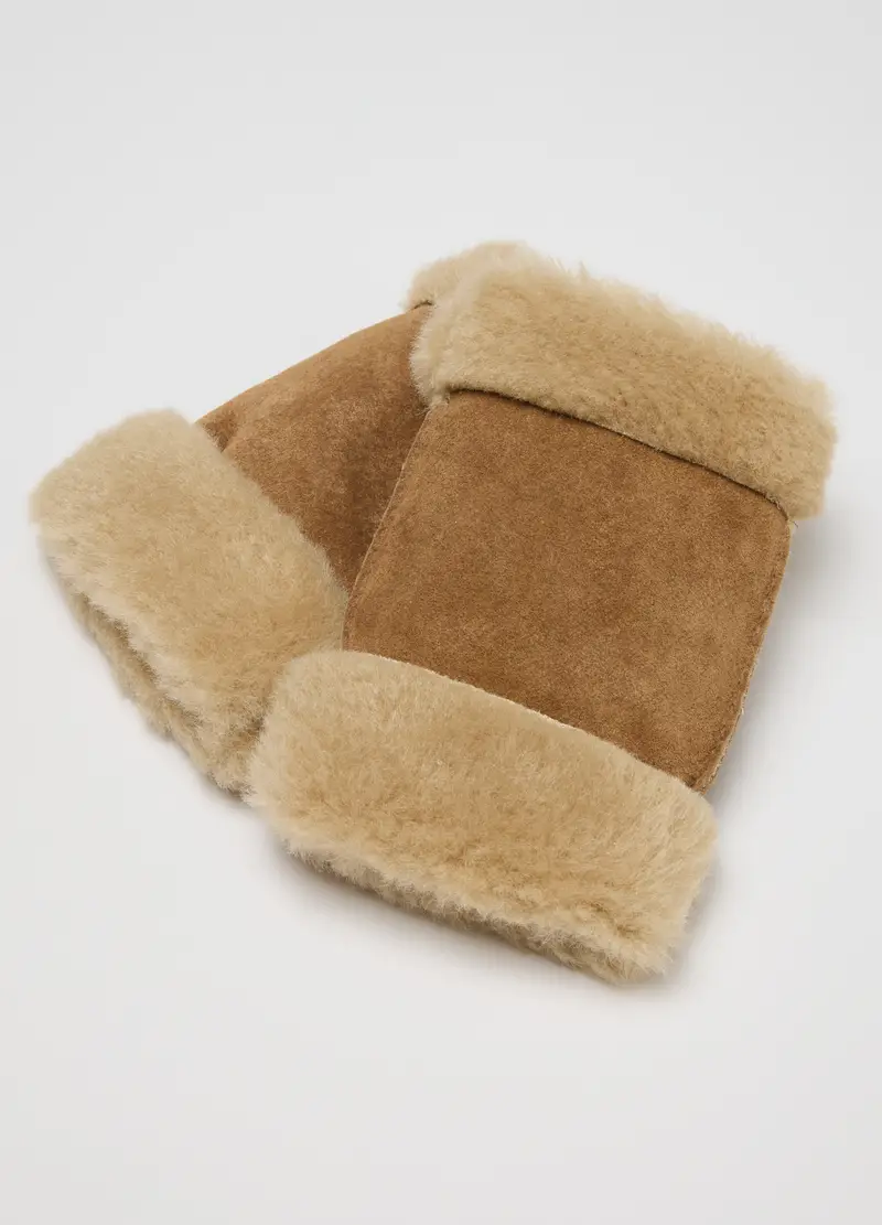 LES COPAINS Guanti Donna Beige 3189119 miniatura 3