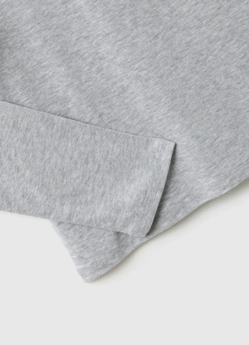 Maglia Girocollo Grigia A Maniche Lunghe Regular Fit, Donna, Grigio miniatura 2