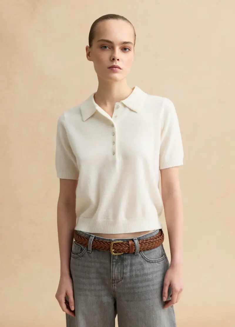 LES COPAINS Polo Donna Bianco 3983993 miniatura 3
