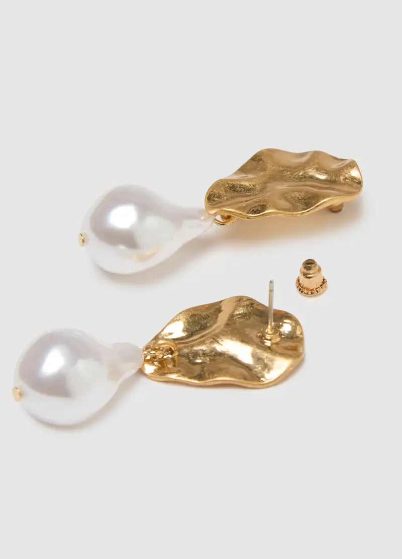 Orecchini In Acciaio Color Oro Con Pendenti, Donna, Multicolor miniatura 2