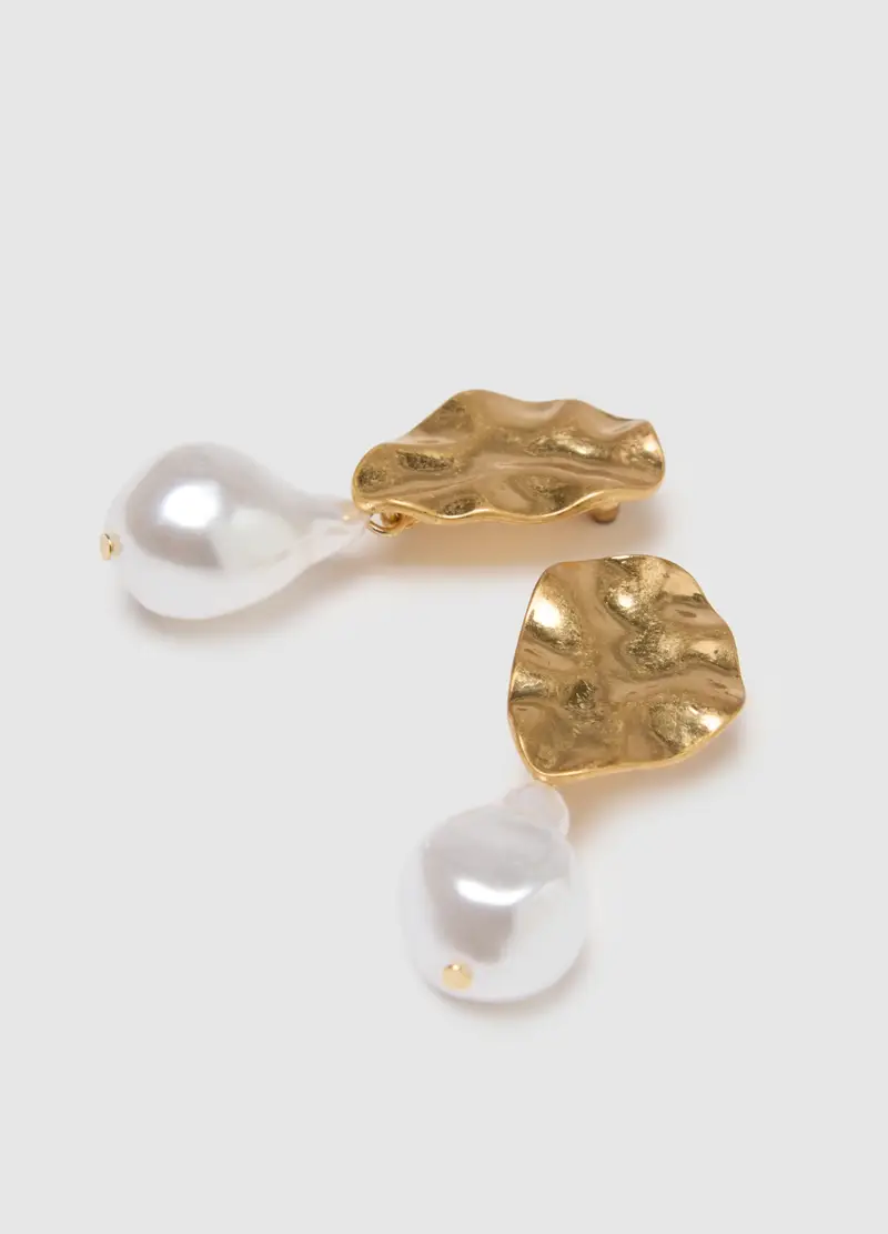 Orecchini In Acciaio Color Oro Con Pendenti, Donna, Multicolor miniatura 3