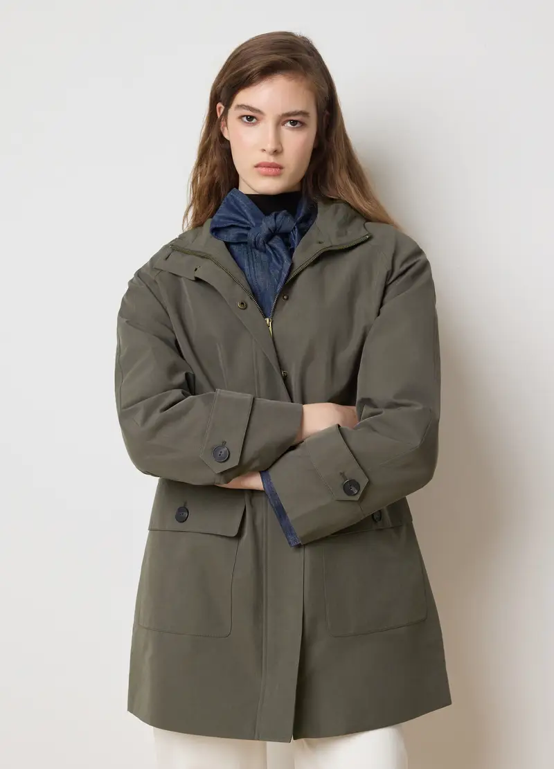 LES COPAINS Parka Donna Verde 4153060 miniatura 2