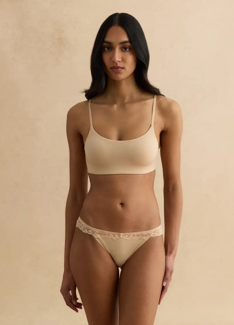 LES COPAINS Bralette Donna Beige 4329729 miniatura 3