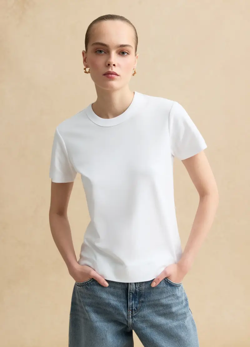 LES COPAINS T-shirt Donna Bianco 4330021 miniatura 3