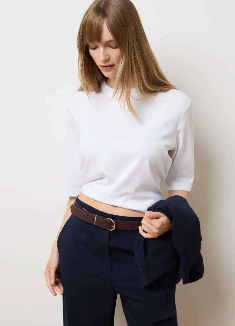 T-shirt Bianca Regular Fit, Donna, Bianco